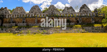 House of the doves, Uxmal, an ancient Maya city of the classical period. One of the most important archaeological sites of Maya culture. UNESCO World  Stock Photo