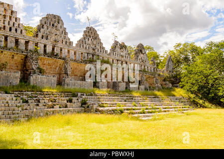 House of the doves, Uxmal, an ancient Maya city of the classical period. One of the most important archaeological sites of Maya culture. UNESCO World  Stock Photo