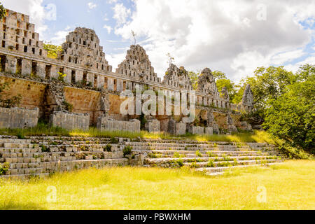 House of the doves, Uxmal, an ancient Maya city of the classical period. One of the most important archaeological sites of Maya culture. UNESCO World  Stock Photo