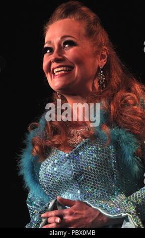 Liverpool Uk 80s Singer Sonia Attends Photocall For Sleeping Beauty In 