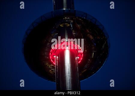 British Airways i360, Brighton seafront, summer 2018 Stock Photo