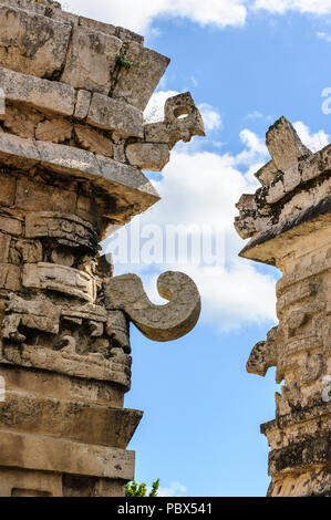 Chaac statue in Chichen Itza, Mexico Stock Photo