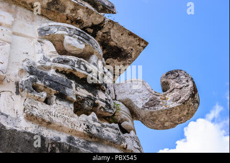 Chaac statue in Chichen Itza, Mexico Stock Photo