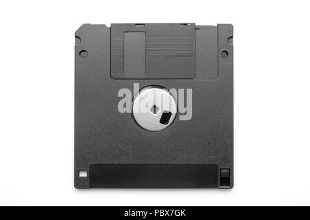 Floppy disk or diskette on white background. Stock Photo