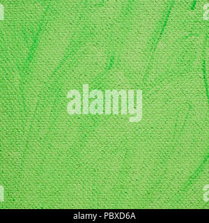 Green paint on canvas. Backgrond texture. Stock Photo
