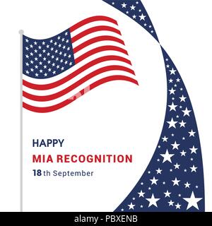 Happy Mia recognition card design vector Stock Vector