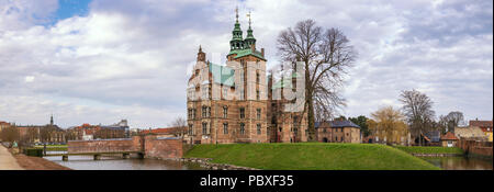 Copenhagen city skyline panorama at Rosenborg Castle, Copenhagen Denmark Stock Photo