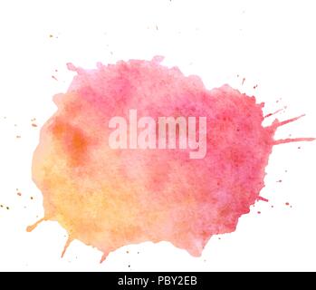 Watercolor paint blob vector text box. Isolated watercolor paint blob for web, sale, banner, text box. Paint blob vector text box for your design, advertise. Vector text box on watercolor paint blob Stock Vector