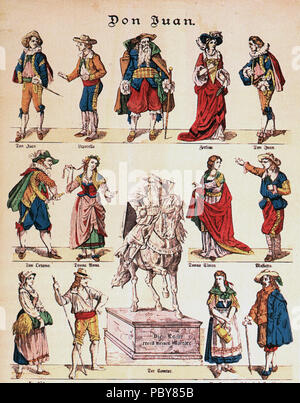 167 Don Juan costume designs Stock Photo