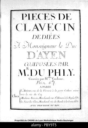 173 Duphly Pieces de Clavecin Stock Photo