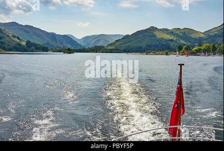 Ullswater, Lake District, from a steamer, North West England, UK Stock Photo