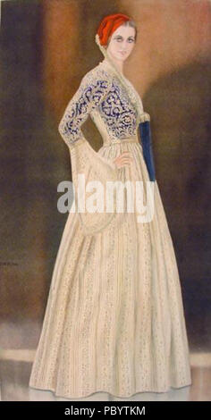 254 Greek Gala Dress Costume Stock Photo