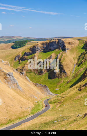 winnats pass castleton derbyshire peak district national park derbyshire england uk gb europe Stock Photo