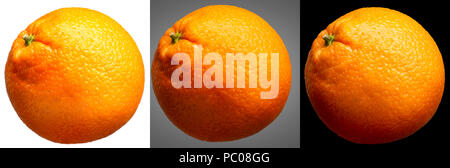 Group of oranges fruit isolated on different background Stock Photo