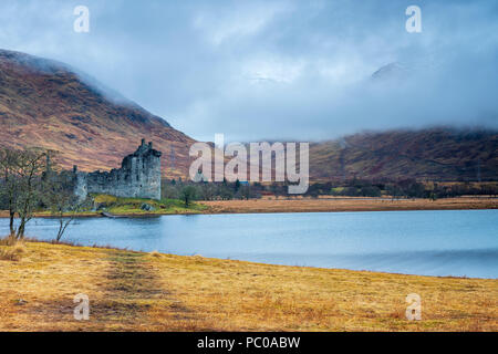 Kilchurn castle, Loch Awe, Argyll and Bute, Highland, Scotland, United Kingdom, Europe. Stock Photo