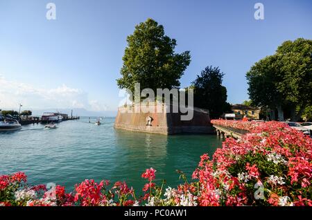 Peschiera del Garda fortress, Lake Garda, Italy Stock Photo
