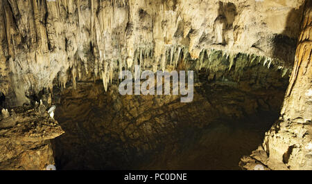 Plitvice, Croatia: rock formations, stalactites and stalagmites in the Caves of Barać, first recorded in 1699, near the village of Nova Kršlja Stock Photo