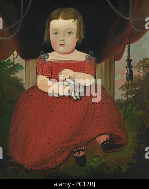 William Matthew Prior (American, 1806 - 1873 ), Little Miss Fairfield, 1850, oil on canvas, Gift of Edgar William and Bernice Chrysler Garbisch 373 Little Miss Fairfield A13821 Stock Photo