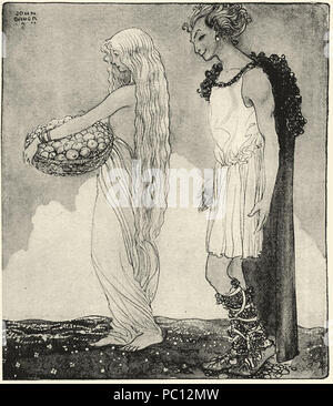 375 Loki and Idun - John Bauer Stock Photo