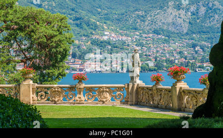 Villa del Balbianello, famous villa in the comune of Lenno, overlooking Lake Como. Lombardy, Italy. Stock Photo