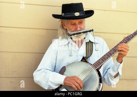 Hillbilly Musician Singer singing and playing Bluegrass Music on ...