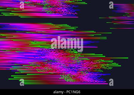 Glitch. Retro pattern for cover design. Glitch background, glitch banner, digital noise Stock Vector