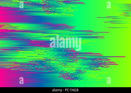 Glitch. Retro pattern for cover design. Glitch background, glitch banner, digital noise Stock Vector