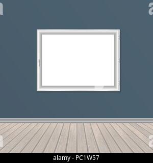 wall window and wooden floor Stock Vector