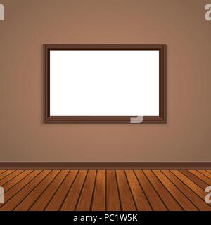 wall window and wooden floor Stock Vector