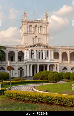 Palacio de los Lopez (Lopez Presidential Palace), presidential office, workplace for the President and government seat, Asuncion, Paraguay Stock Photo