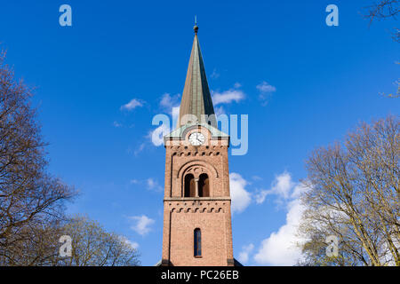 Sofienberg Church is located at Sofienberg in Oslo, Norway and is designed by the Danish-born architect Jacob Wilhelm Nordan. Stock Photo