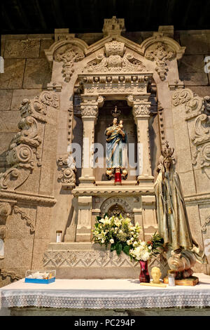 Images of Our Lady. Church of Santa Luzia in Viana, north of Portugal Stock Photo