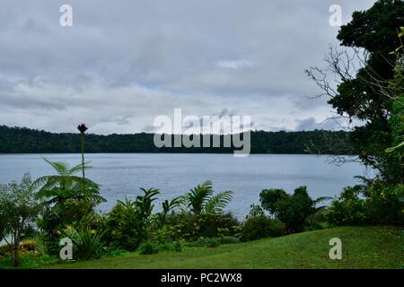 A view over Lake Barrine Crater Lakes National Park, Atherton Tablelands, QLD, Australia Stock Photo