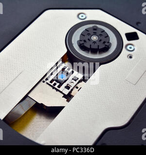 cd or dvd tray with lens Stock Photo
