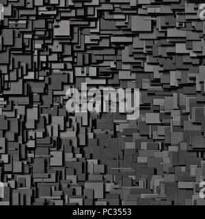 Illustration of a gray squares background texture Stock Photo