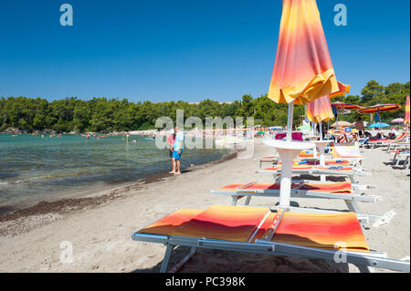Beach Plavi Horizonti, Luštica Peninsula, Montenegro, Europe Stock Photo