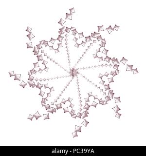watercolor mandala tile pattern, vector illustration Stock Vector