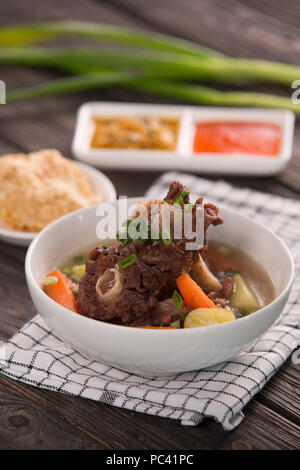 sop buntut or oxtail soup Stock Photo