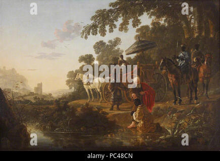 Aelbert Cuyp - Saint Philip Baptising the Ethiopian Eunuch NTIII ANG 515655. Stock Photo