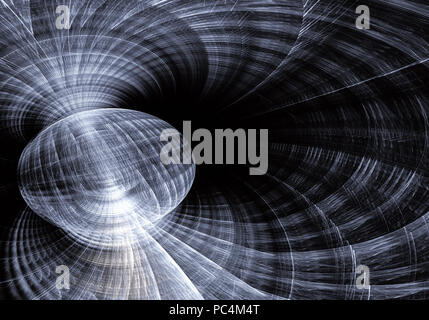 Abstract fractal patterns and shapes, 3D rendering Stock Photo