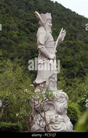 Chua Ho Quoc pagoda. Guardian statue.  Phu Quoc. Vietnam. | usage worldwide Stock Photo