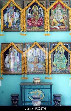 Sri Thenday Yutthapani Temple. Hindu deities.  Ho Chi Minh city. Vietnam. | usage worldwide Stock Photo
