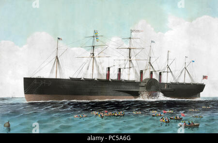 253 Great Eastern painting smooth sea-2 Stock Photo