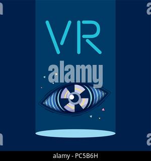 Virtual Reality technology Stock Vector