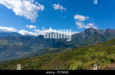 andes mountains landscape of north Peru Stock Photo