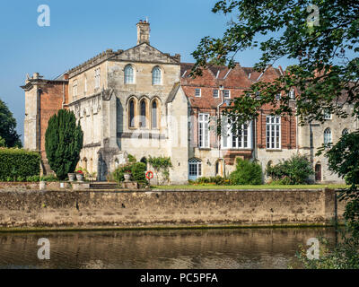 Bishopthorpe Palace official residence of the Archbishop of York from Fulford Ings City of York Yorkshire England Stock Photo