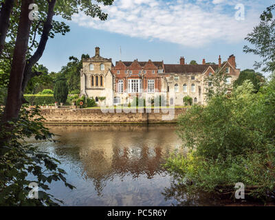 Bishopthorpe Palace official residence of the Archbishop of York from Fulford Ings City of York Yorkshire England Stock Photo