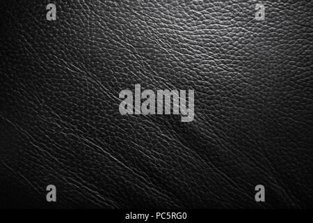 Black leather texture backbround Stock Photo