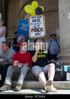 Tens of thousands of people join a huge demonstration to mark the 70th anniversary of the National Health Service.  Featuring: Atmosphere, View Where: London, England, United Kingdom When: 30 Jun 2018 Credit: Wheatley/WENN Stock Photo