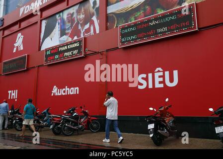 Auchan supermarket.  Ho Chi Minh City. Vietnam. | usage worldwide Stock Photo